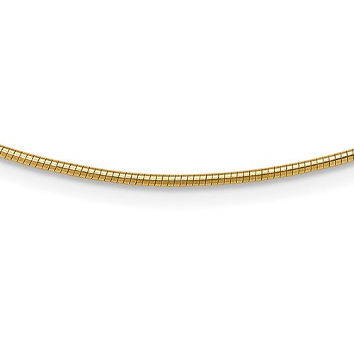 10k Yellow Gold 1.4mm Round Omega