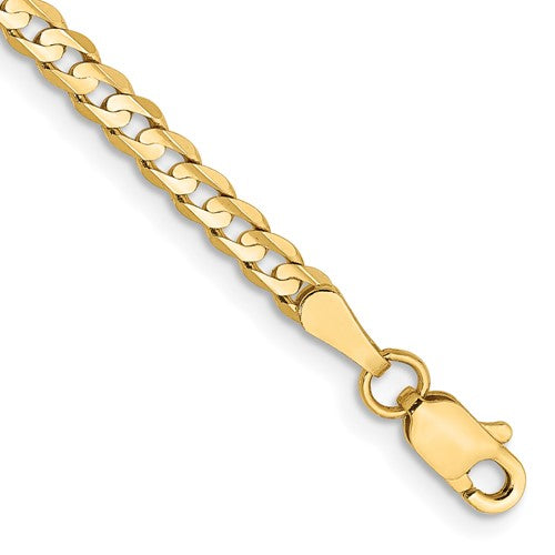 10K 3mm Open Concave Curb Chain 10K