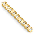 10K 3mm Open Concave Curb Chain 10K
