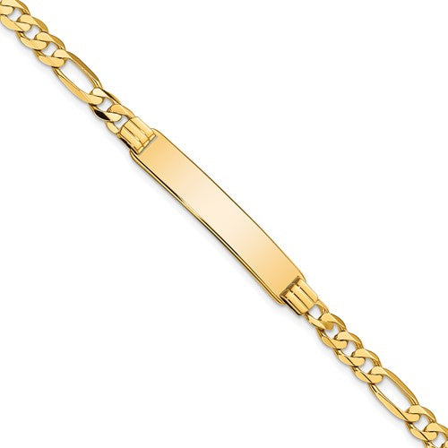 10k Figaro Link ID Bracelet