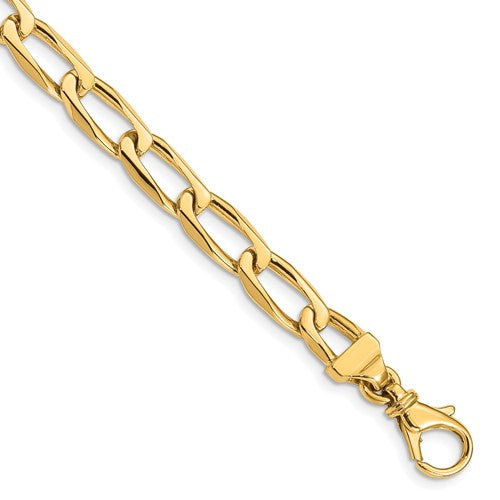10k 6.5mm Hand-polished Open Link Chain