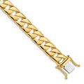 10k 10.2mm Hand-polished Fancy Link Bracelet