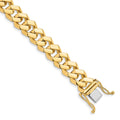 10k 10mm Hand-polished Fancy Link Chain