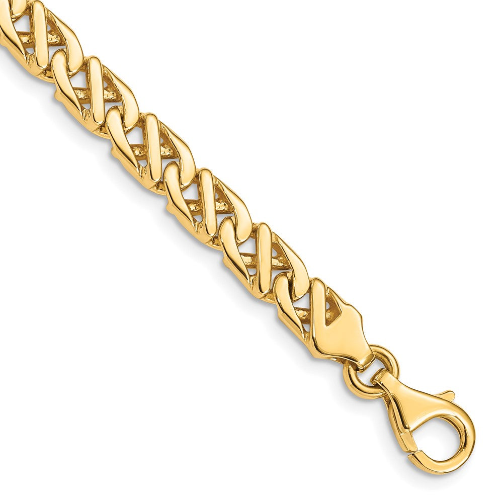 10k 6.1mm Hand-polished Fancy Link Chain