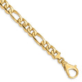 10k 8.5mm Hand Polished Fancy Link Chain