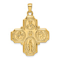 10k Four-Way Medal Pendant