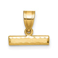 10ky Casted Medium Diamond-cut Top Charm