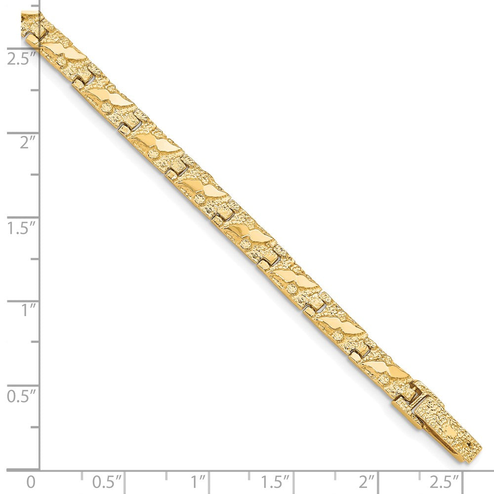 10k 4.0mm NUGGET Bracelet