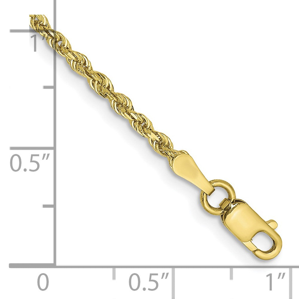 10k 2.0mm D/C Quadruple Rope Chain Anklet