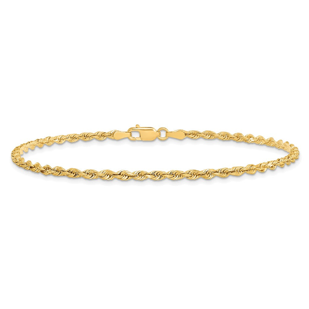 10k 2.75mm D/C Quadruple Rope Chain Anklet