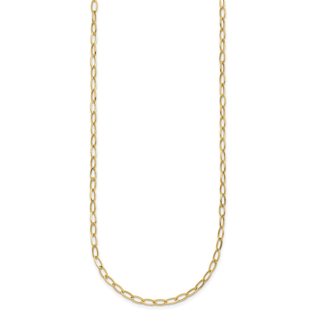 10k Oval Link 18"Necklace