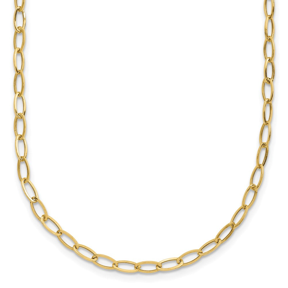10k Oval Link 18"Necklace