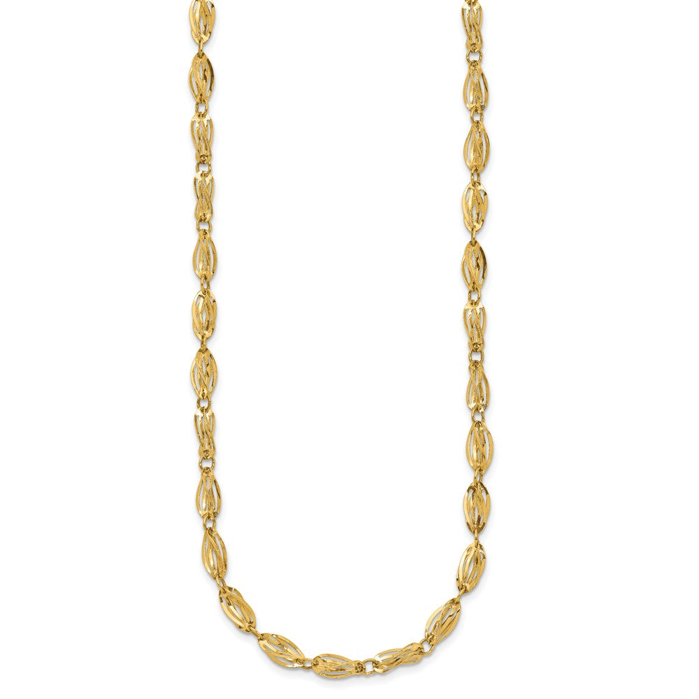 10k Fancy Link Necklace