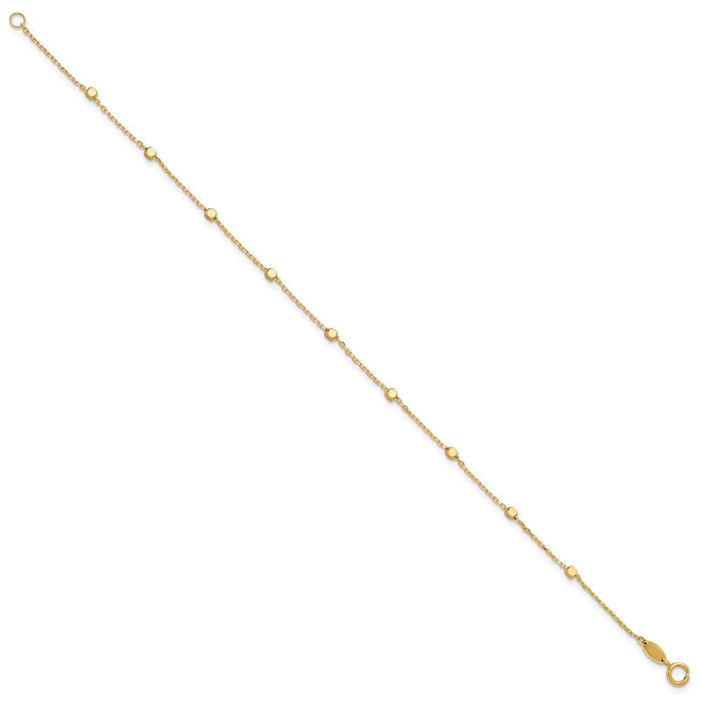 10K Polished Cube Stations Bracelet