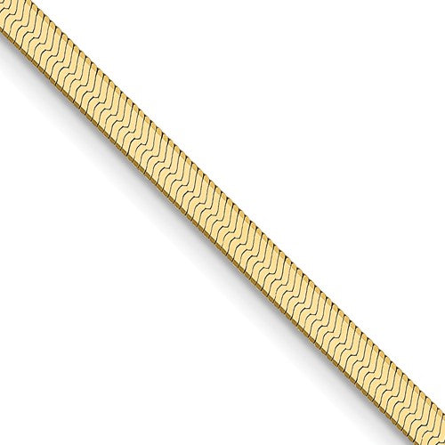 10k 2.5mm Silky Herringbone Chain