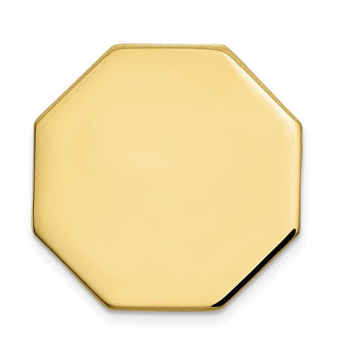 10K Men's Octagonal Tie Tac