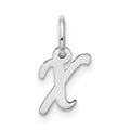 10kw Small Script Initial X Charm