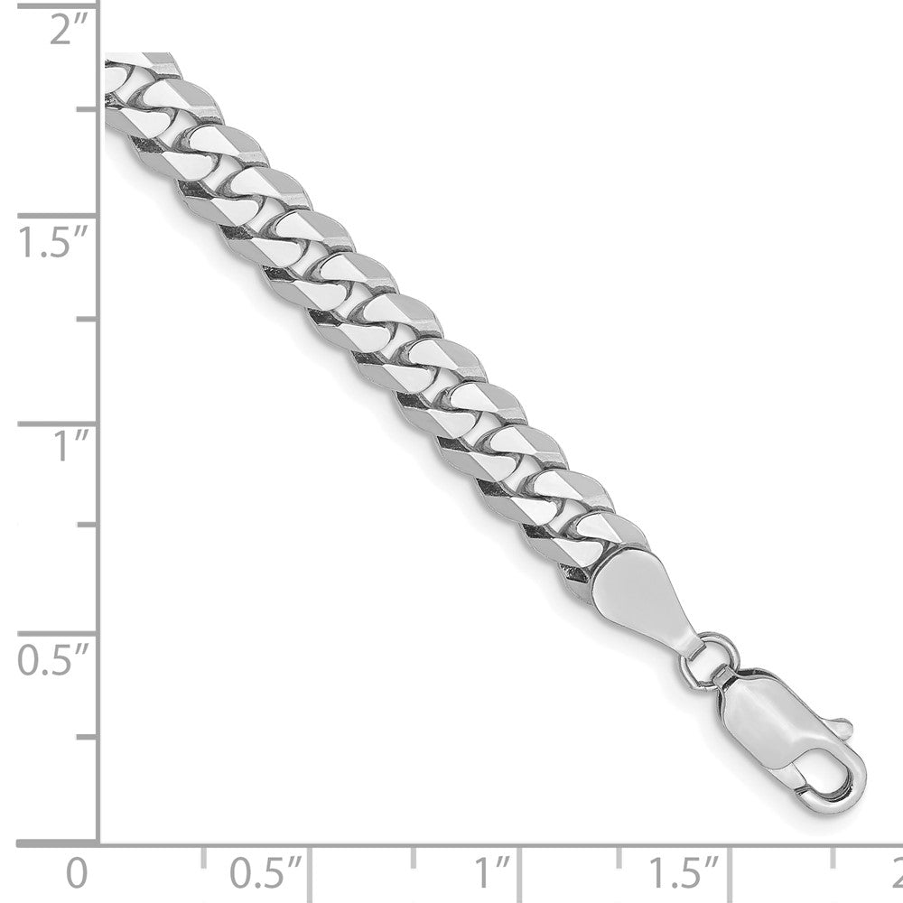 10k WG 5.75mm Flat Beveled Curb Chain