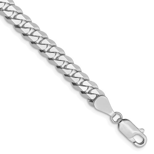 10k WG 5.75mm Flat Beveled Curb Chain