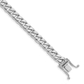 10k WG 6.8mm Hand-polished Flat Beveled Curb Link Bracelet