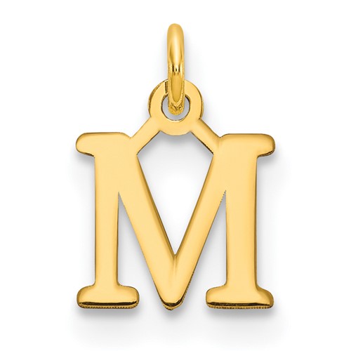10ky Cutout Letter M Initial Charm
