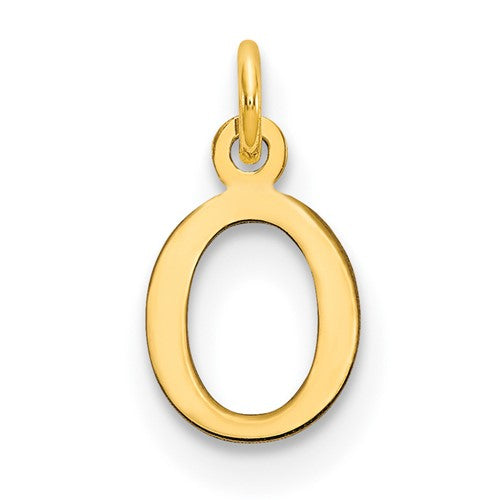 10ky Cutout Letter O Initial Charm