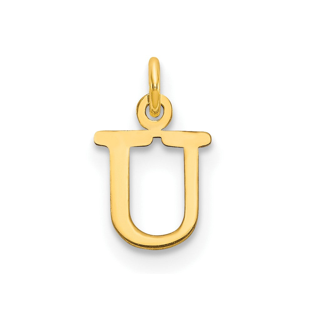 10ky Cutout Letter U Initial Charm