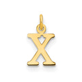 10ky Cutout Letter X Initial Charm