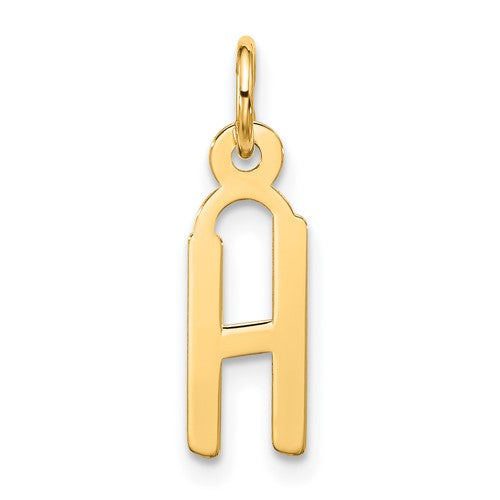 10k Large Slanted Block Initial H Charm
