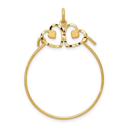 10k Heart Charm Holder