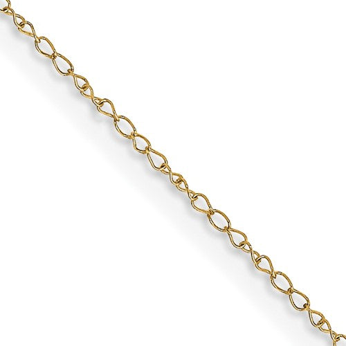 14k .42 mm Carded Curb Chain