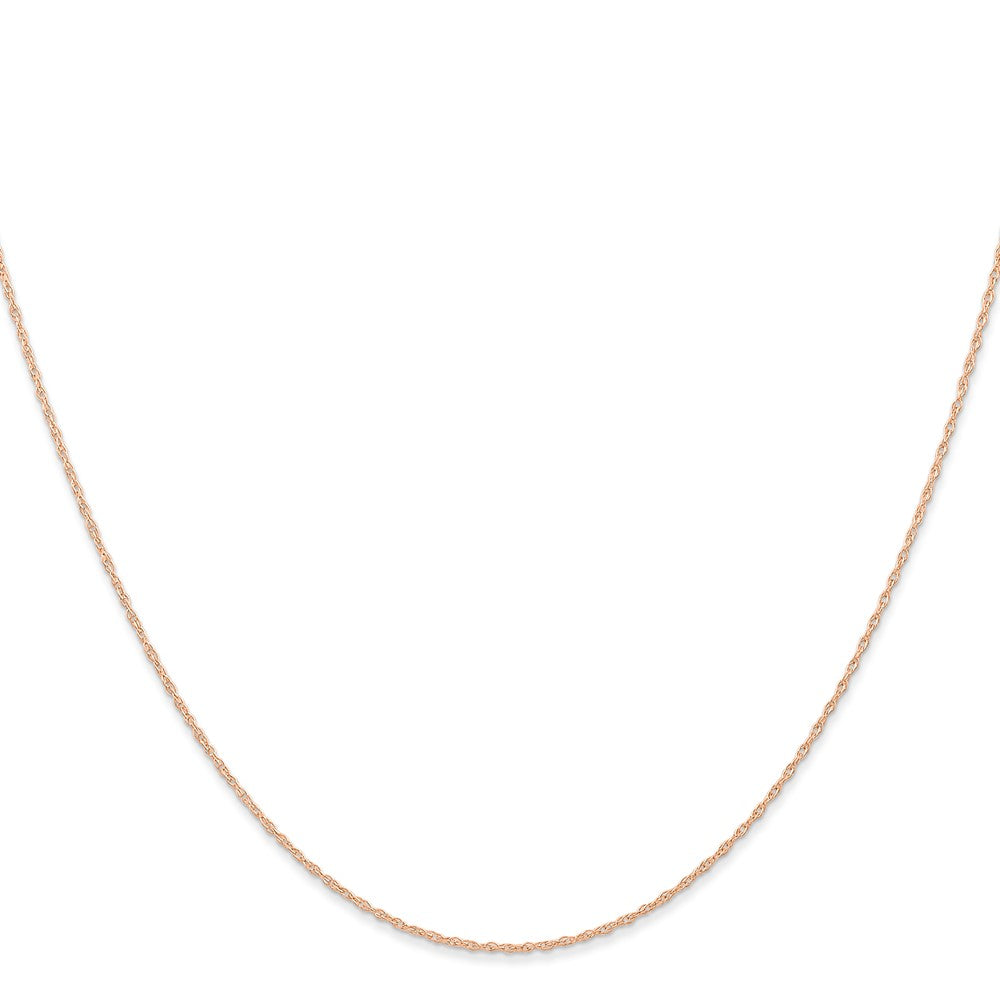 14k  Rose Gold .6 mm Carded Cable Rope Chain