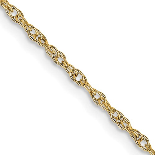14K 1.15mmCarded Cable Rope Chain