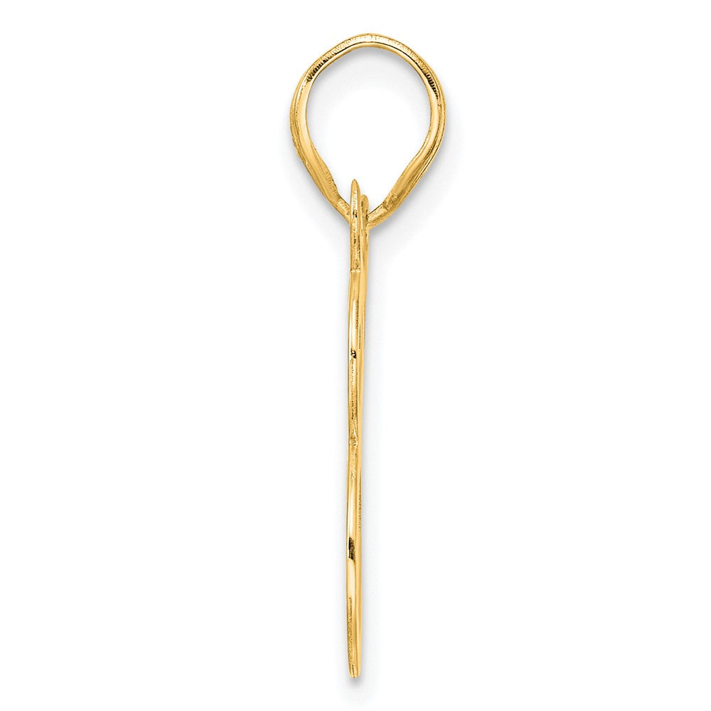 14k Polished Number 38 Pendant