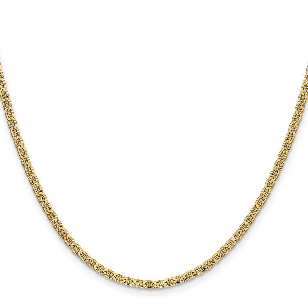 14k 2.4mm Semi-Solid Anchor Chain