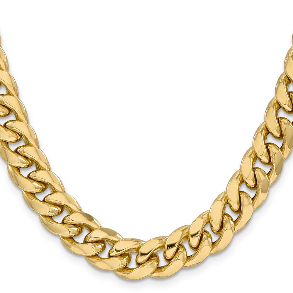 14k 11mm Semi-Solid Miami Cuban Chain