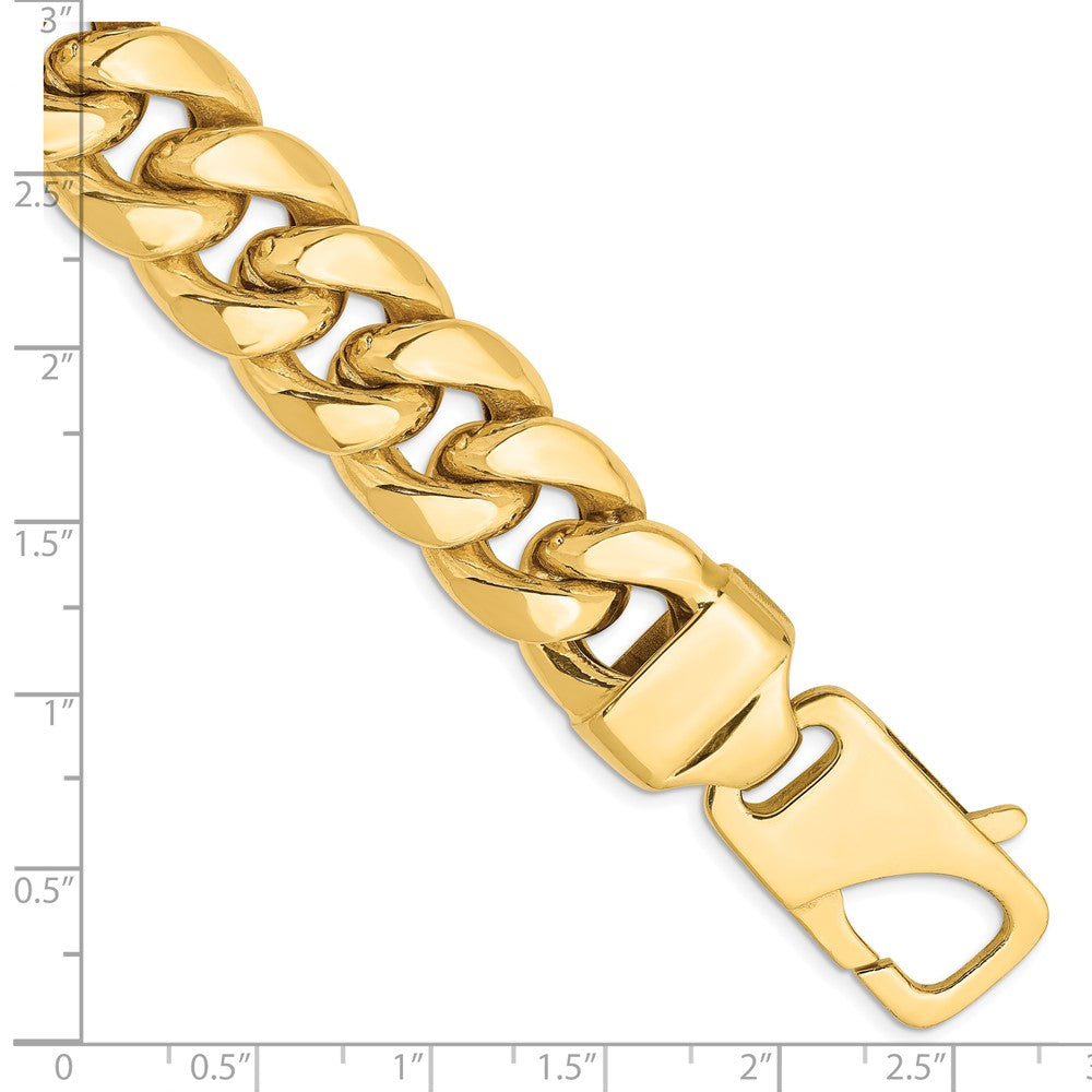 14k 15mm Semi-Solid Miami Cuban Chain