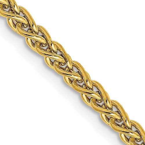 14k 2.75mm Semi-solid Wheat Chain