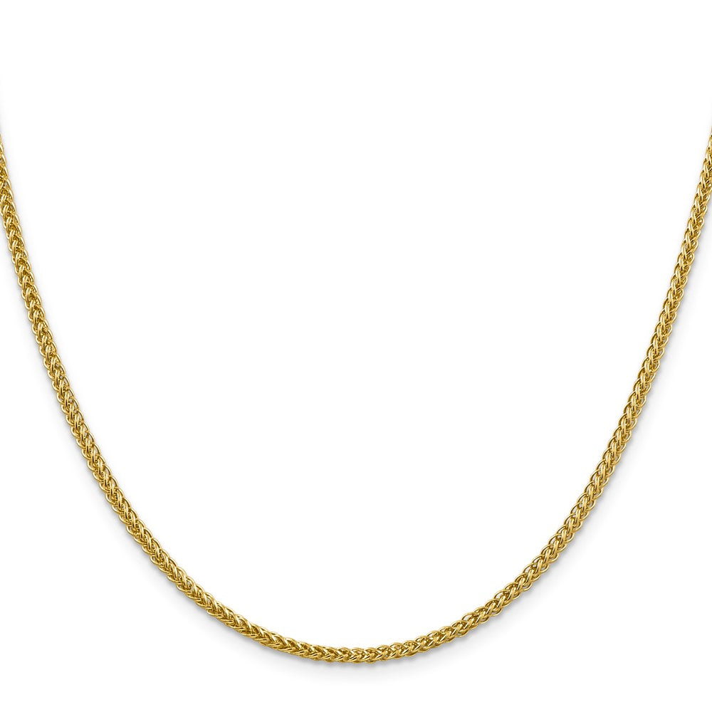 14k 2.35mm Semi-solid 3-Wire Wheat Chain