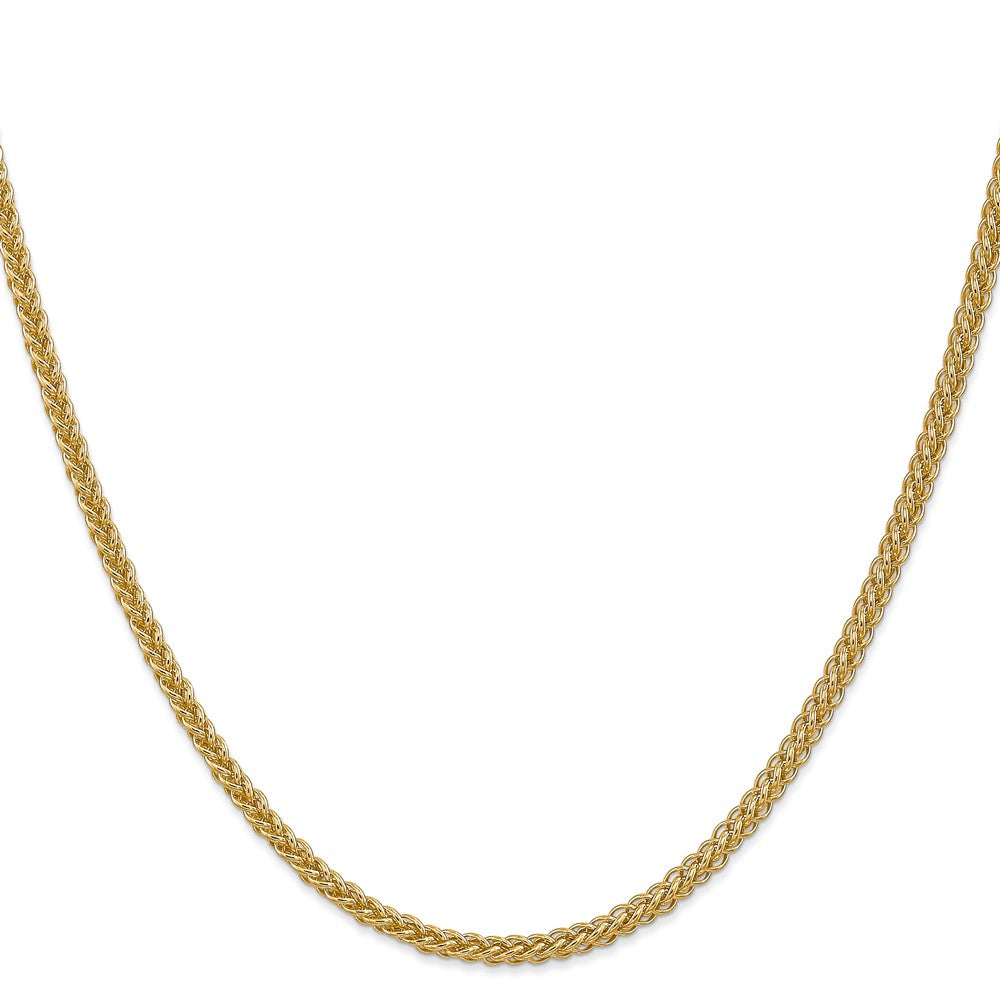 14k 2.6mm Semi-solid 3-Wire Wheat Chain