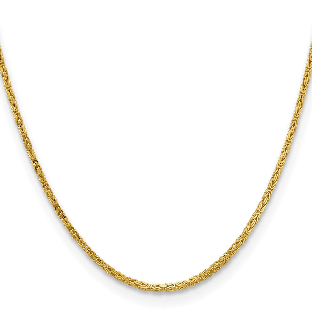 14k 2mm Byzantine Chain