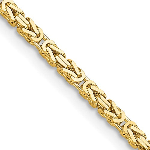 14k 2mm Byzantine Chain