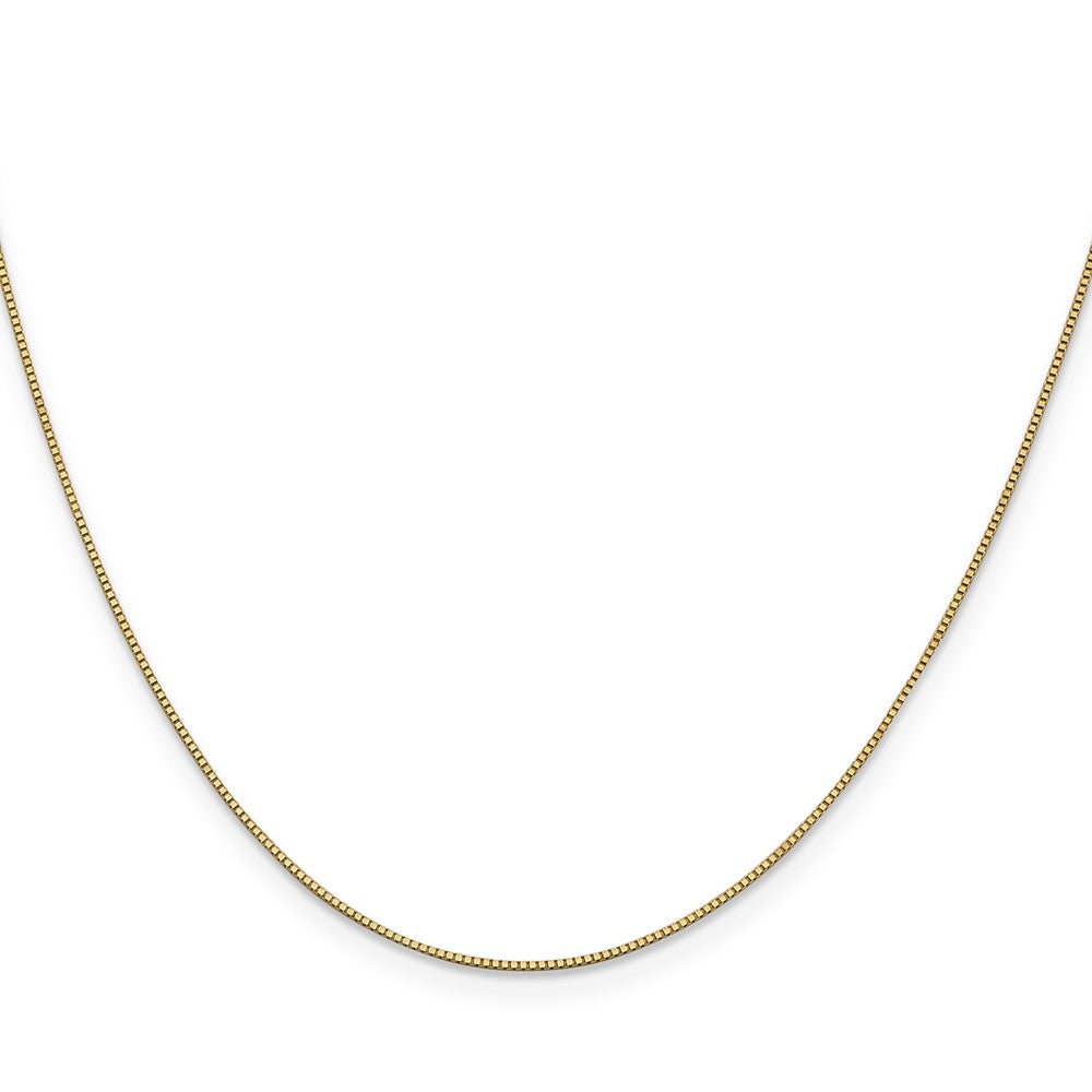 14k .7mm Box with Lobster Clasp Chain