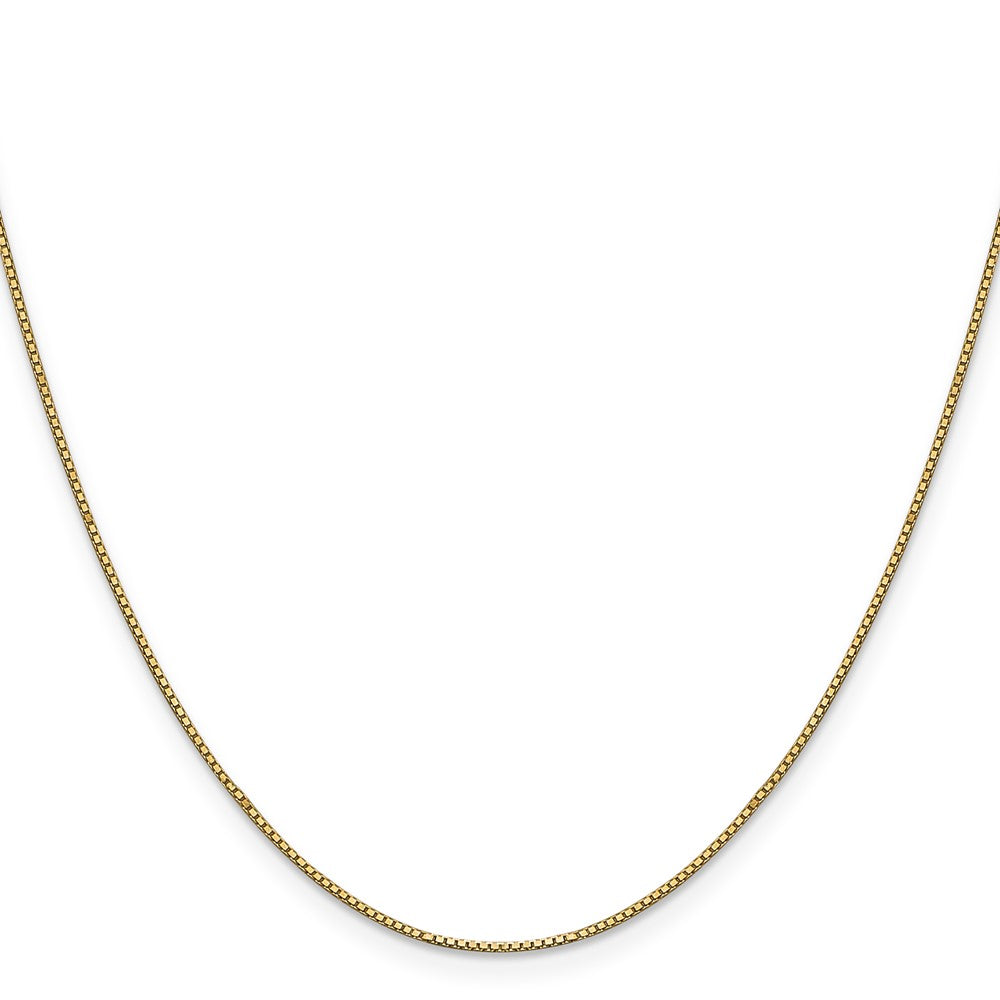 14k .9mm Box with Lobster Clasp Chain