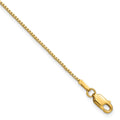 14k 1.0mm Box Chain Anklet