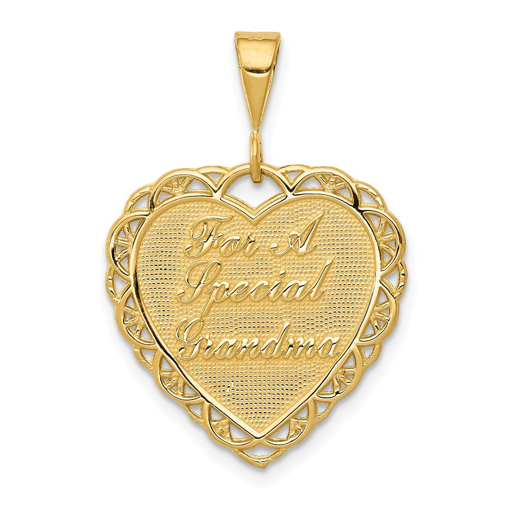 14k Reversible FOR A SPECIAL GRANDMA Pendant