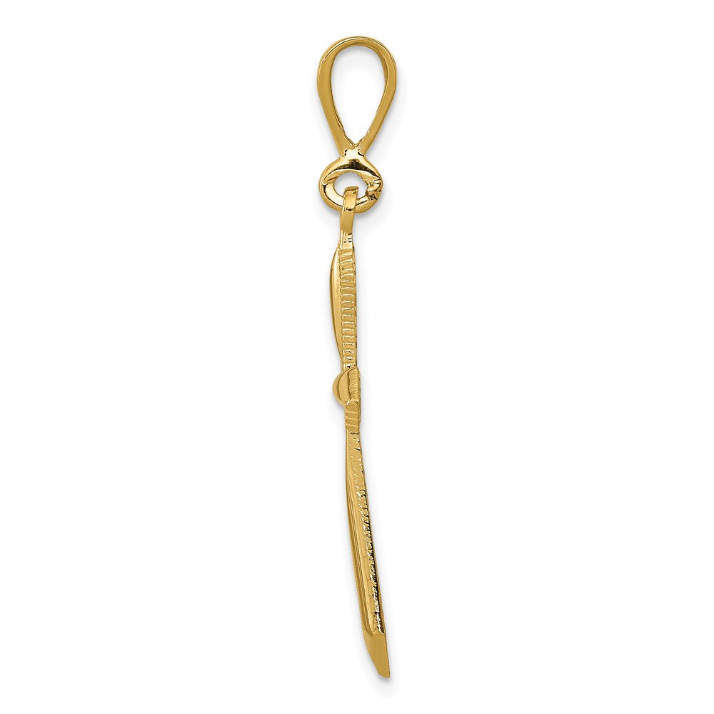 14k Passion Cross Pendant