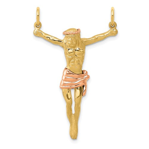 14k Two-tone Rose Corpus Pendant