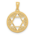 14k Filigree Star of David Pendant