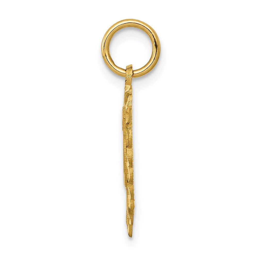 14k 25 in a Heart Charm